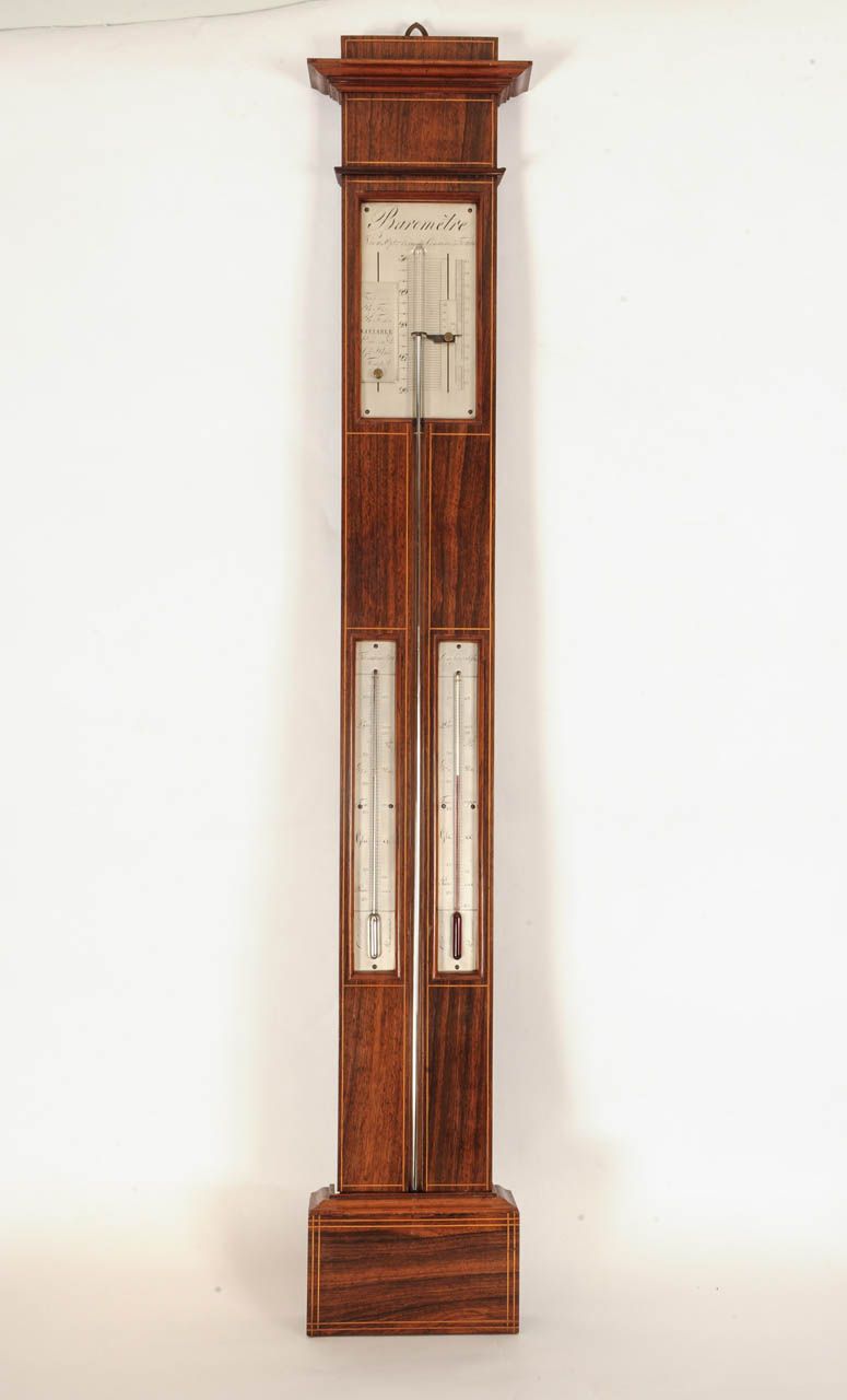 A French rosewood stick barometer, by Vion, circa 1840 - image 2