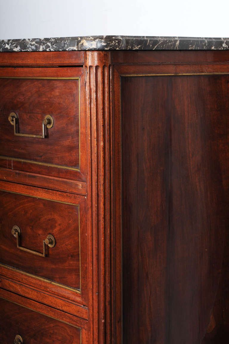 A French Louis XVI brass-mounted mahogany commode, by Martinet, circa 1780 - image 2