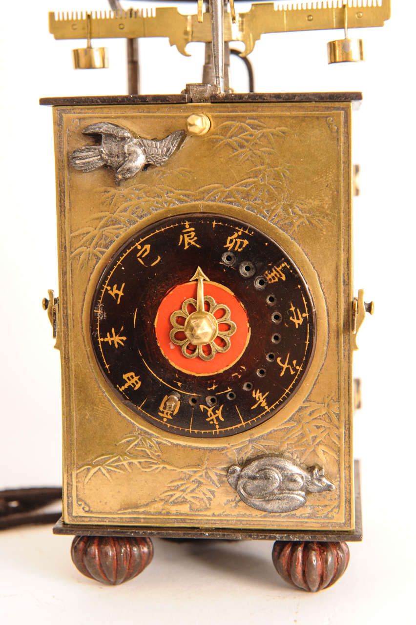 A small Japanese brass lantern clock, circa 1800 - image 4