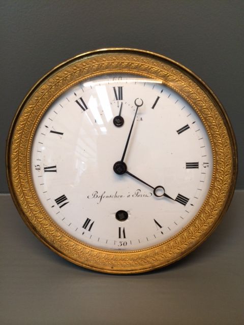 An exceptionally rare French gilt and patinated bronze night projection timepiece, by Bofenschen, Paris, early 19th century - image 3