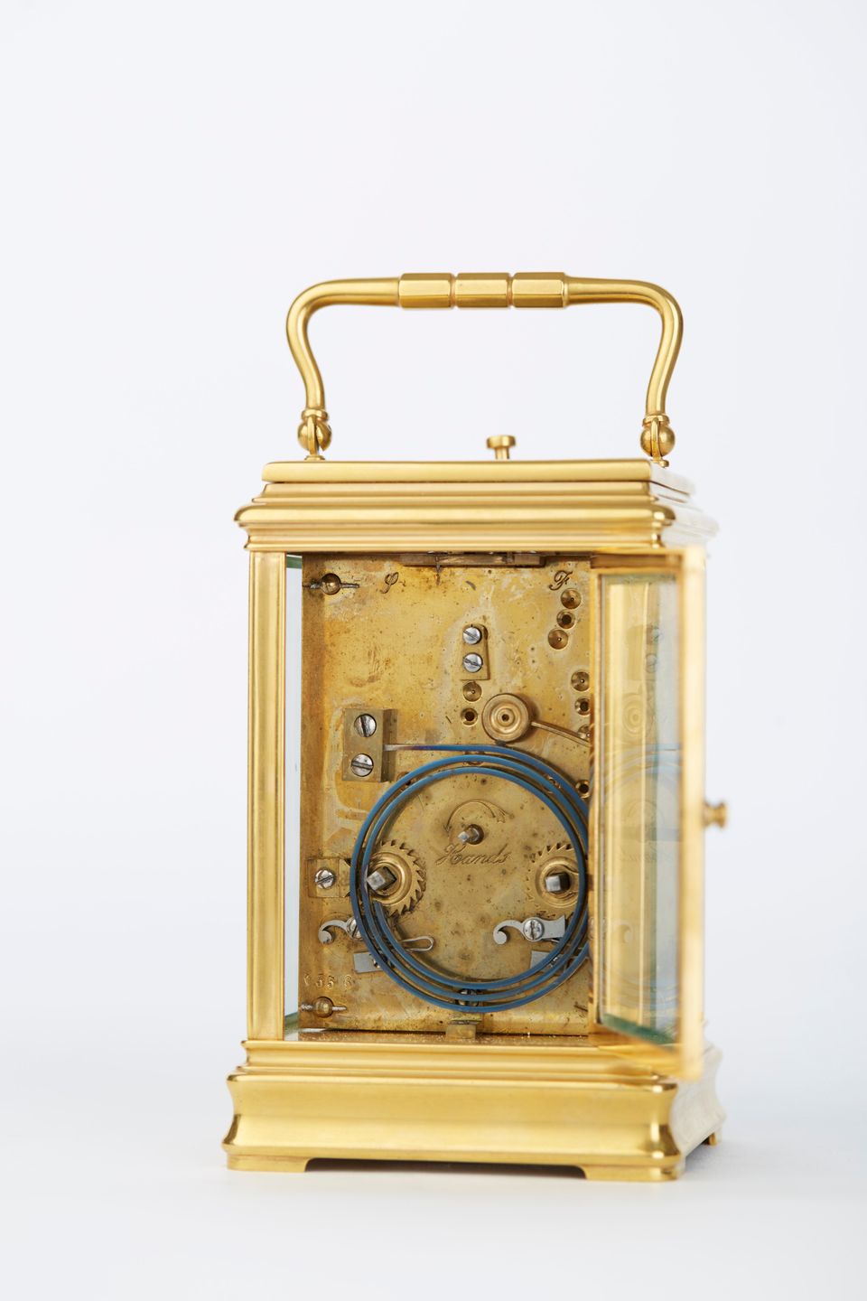 Hour-Repeating Carriage French Clock with Half Hour and Hour Self Strike - image 3