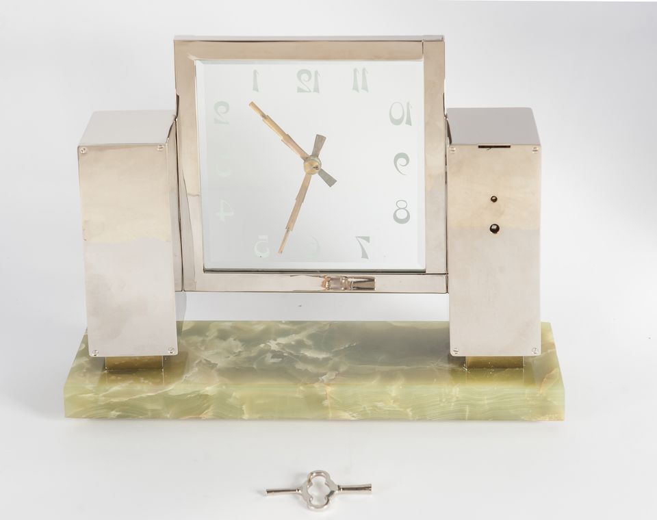 Very Important Exceptional Mystery Art Deco 8th Day Mantel Clock, circa 1931 - afbeelding 3