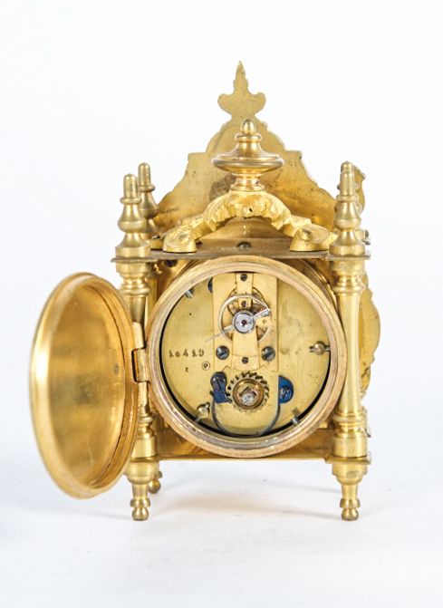 Nice and Small, Charming Miniature Traveling Clock, circa 1890 - afbeelding 2