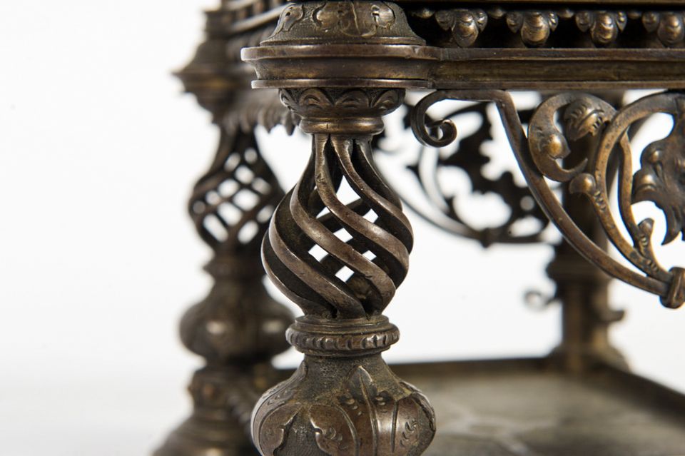 Very Nice and Decorative Wrought Iron Mental Clock, circa 1900 - image 2