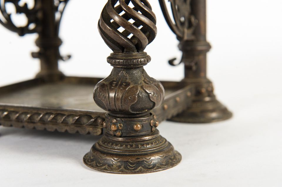 Very Nice and Decorative Wrought Iron Mental Clock, circa 1900 - image 4