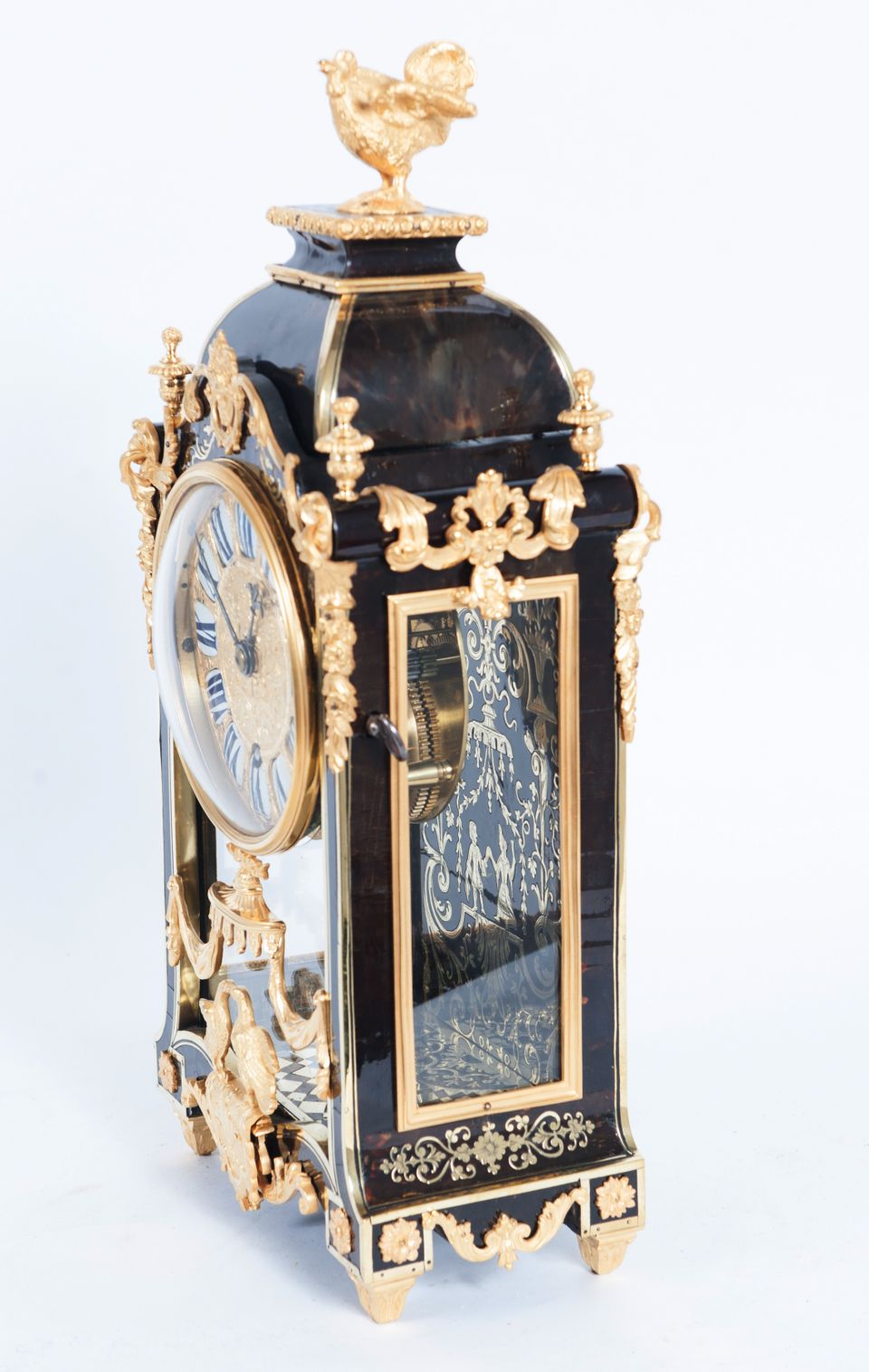 Small Decorative Louis XIV Boulle Inlaid Bracket Clock, circa 1720 - image 6