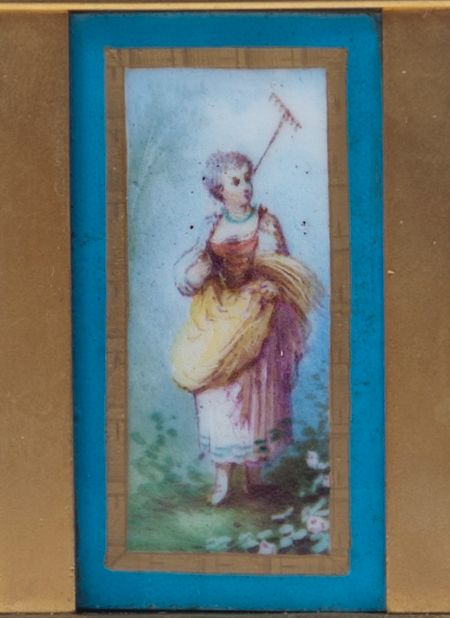 A charming small French 'Sevres' panelled ormolu carriage clock, circa 1900 - image 5