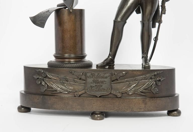 Unusual Bronze Sculpture from Blücher Fürst von Wahlstatt, circa 1810 - image 5