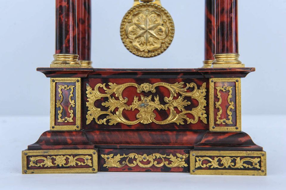 Very Attractive Small Charming Tortoiseshell clock, Signed - afbeelding 2