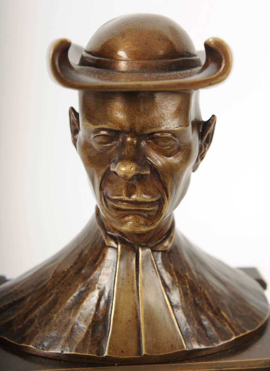 Very Nice Hypocrite Bronze Sculpture, Germany, circa 1925 - image 2