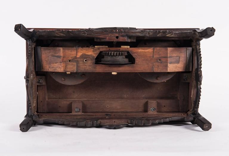 Very Nice Marquetry Inlaid Miniature Desk on Beautiful Curved Feet - image 2