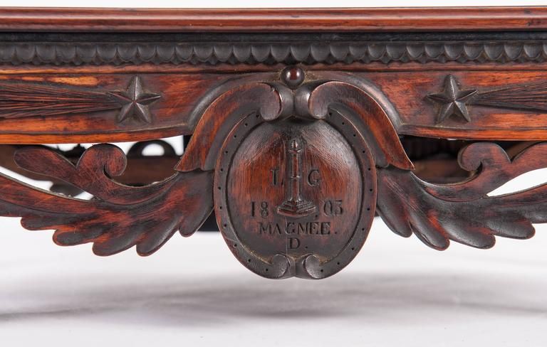 Very Nice Marquetry Inlaid Miniature Desk on Beautiful Curved Feet - image 3