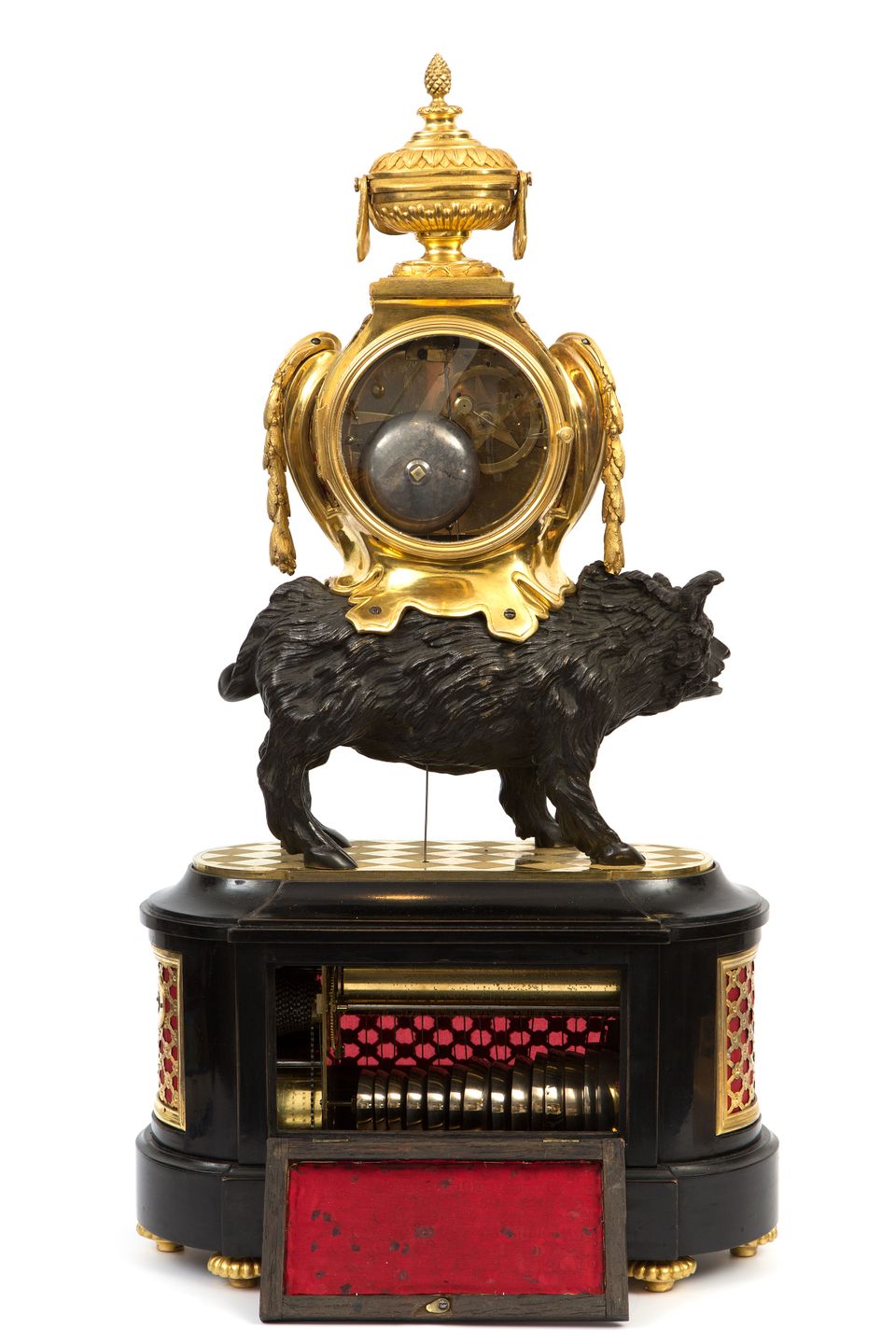  Louis XV bronze pendulum clock “Pendule au Sanglier” - image 3