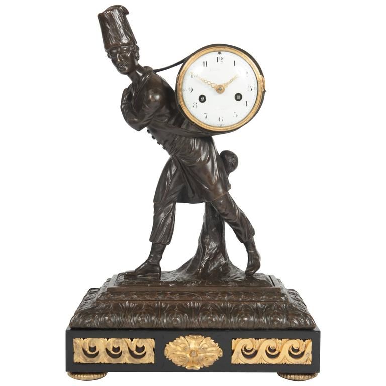 A good and very unusual Louis XVI mantel clock circa 1780 - image 2