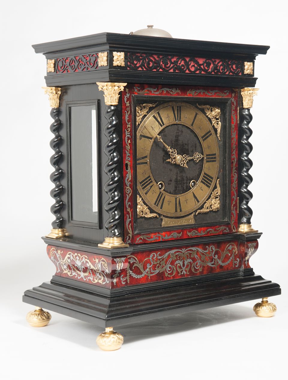 An important and very unusual French 'Religieuse' Table Clock, circa 1680 - image 10