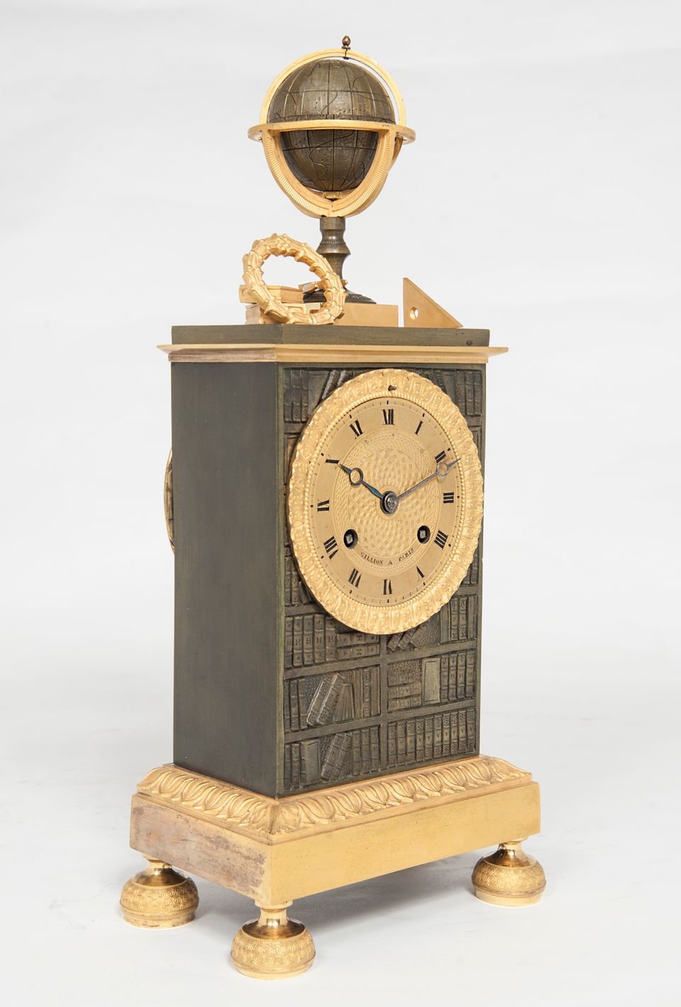A nice empire Charles X mantel clock by Gillion a Paris - image 4