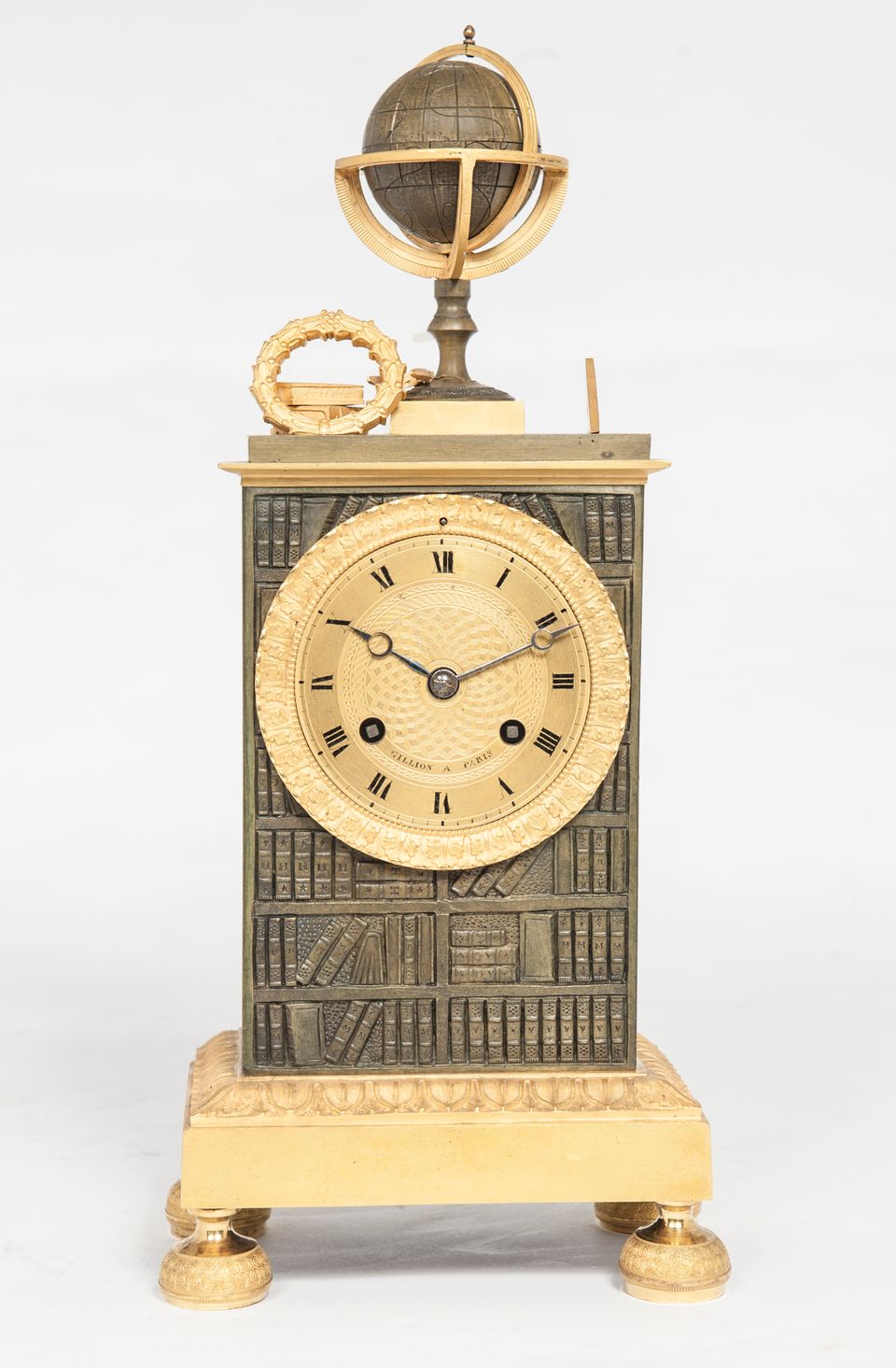 A nice empire Charles X mantel clock by Gillion a Paris - image 6