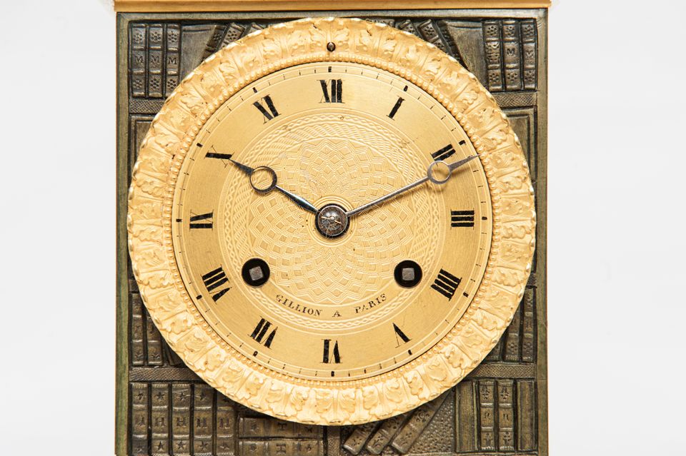 A nice empire Charles X mantel clock by Gillion a Paris - image 7