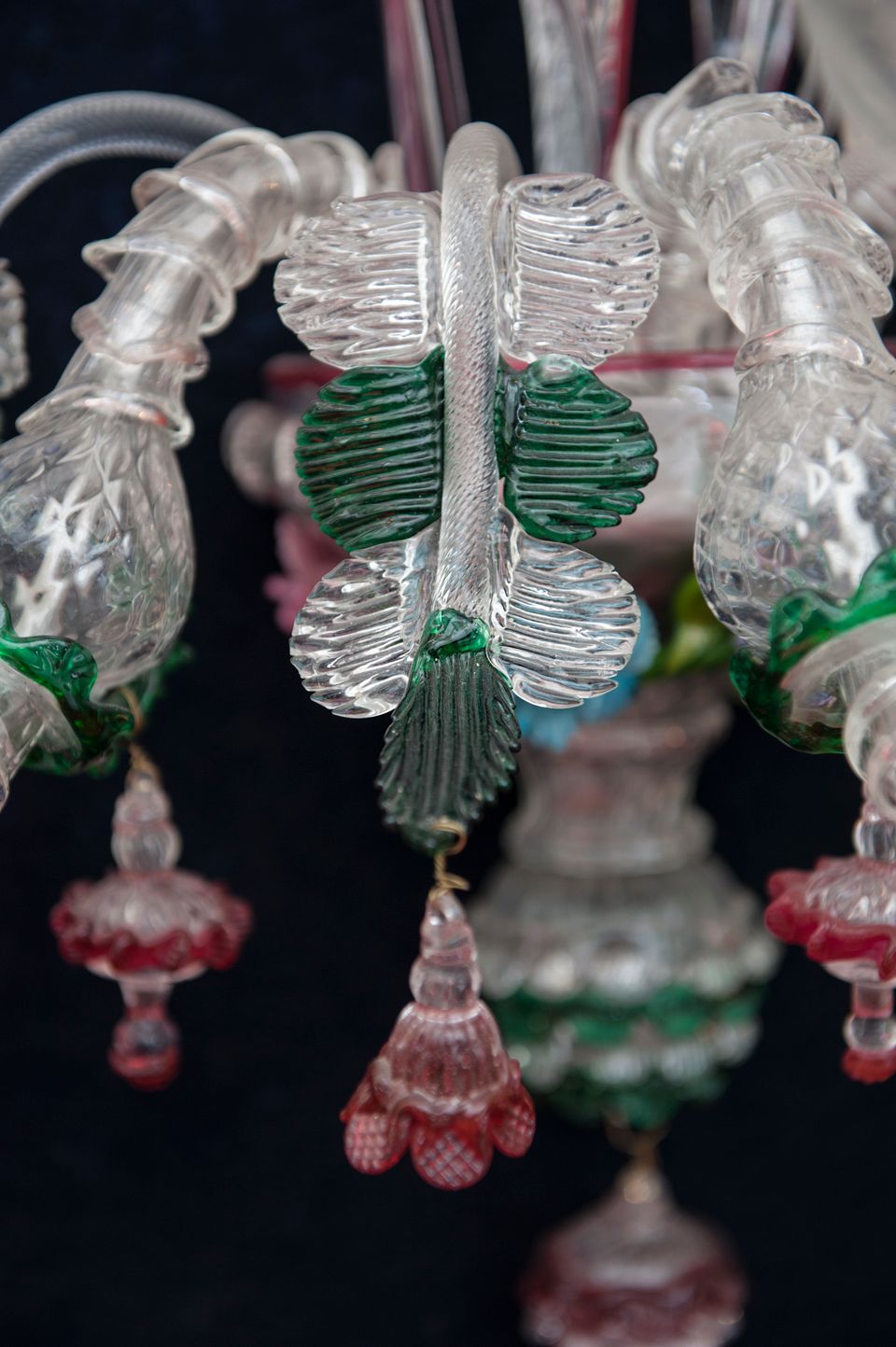 A single decorative three arm Murano wall lamp Featuring three Lights, circa1900 - image 4