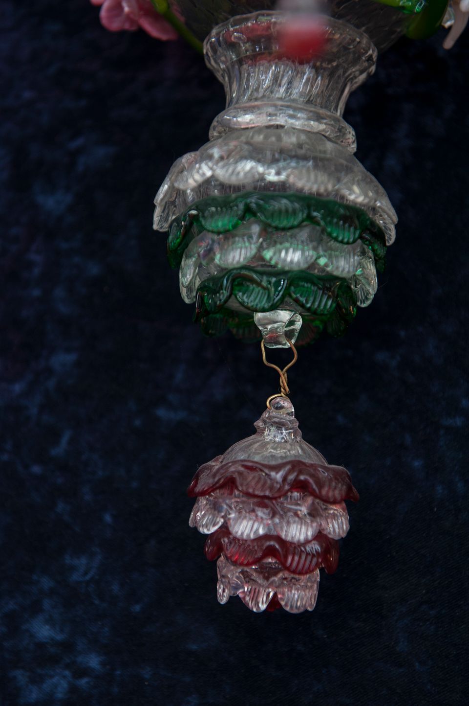 A single decorative three arm Murano wall lamp Featuring three Lights, circa1900 - image 5