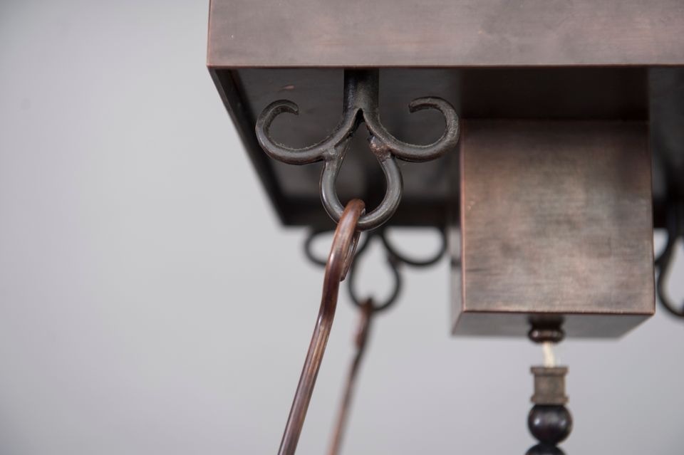 An unusual Amsterdam School Hanglamp from around 1900 - afbeelding 4