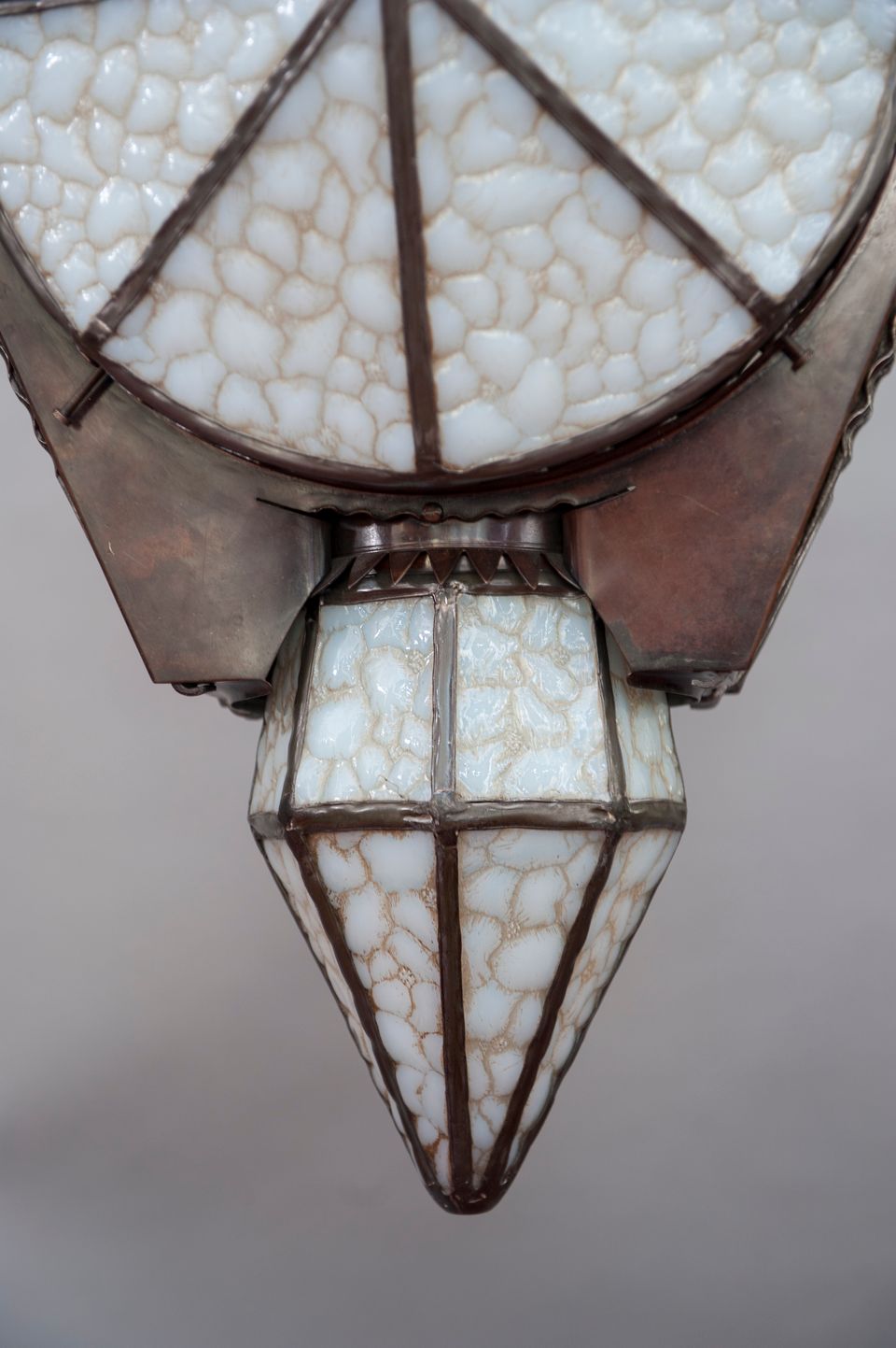 An unusual Amsterdam School Hanglamp from around 1900 - afbeelding 6