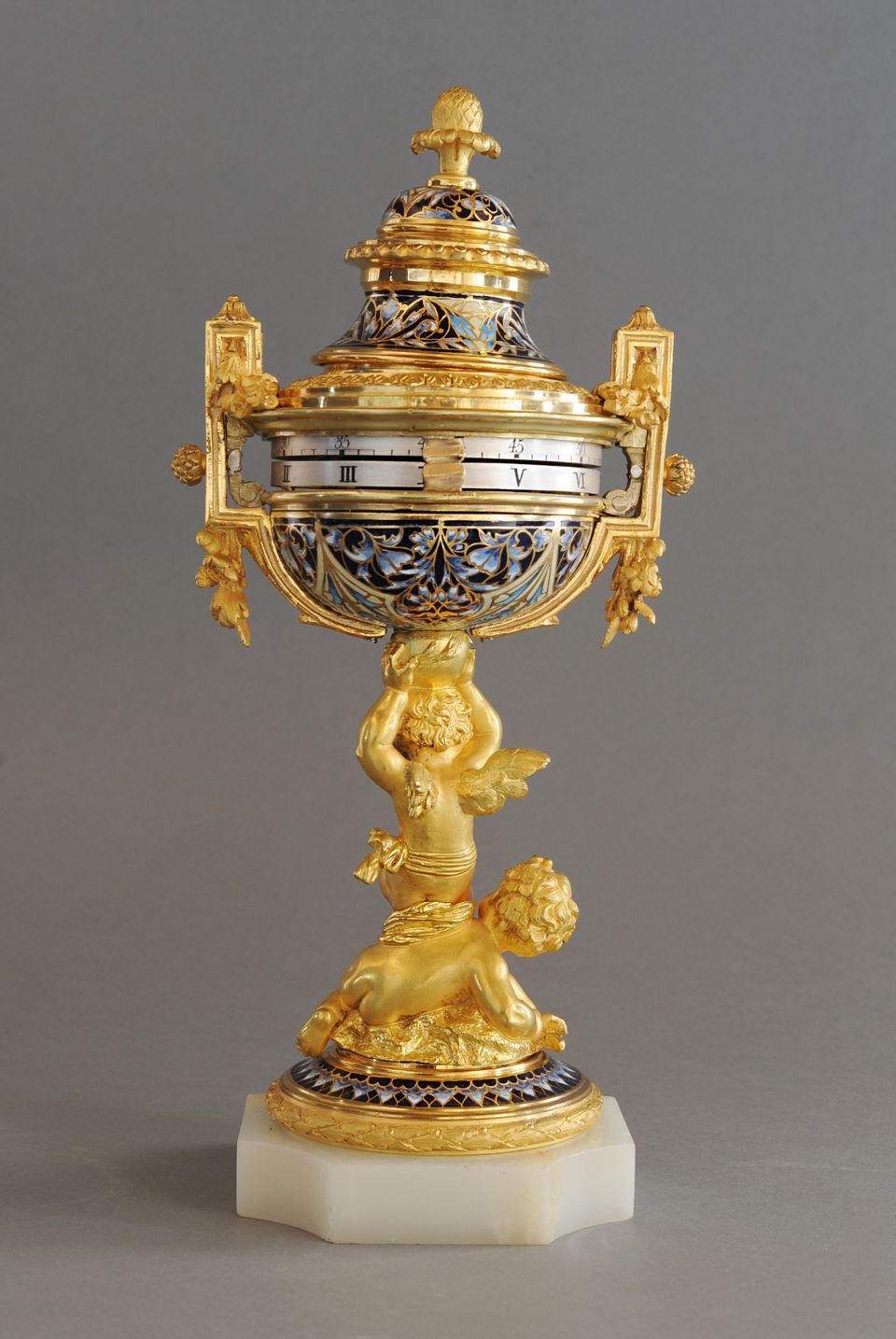 A beautiful French enamel and ormolu annular dial clock, circa 1860 - image 3