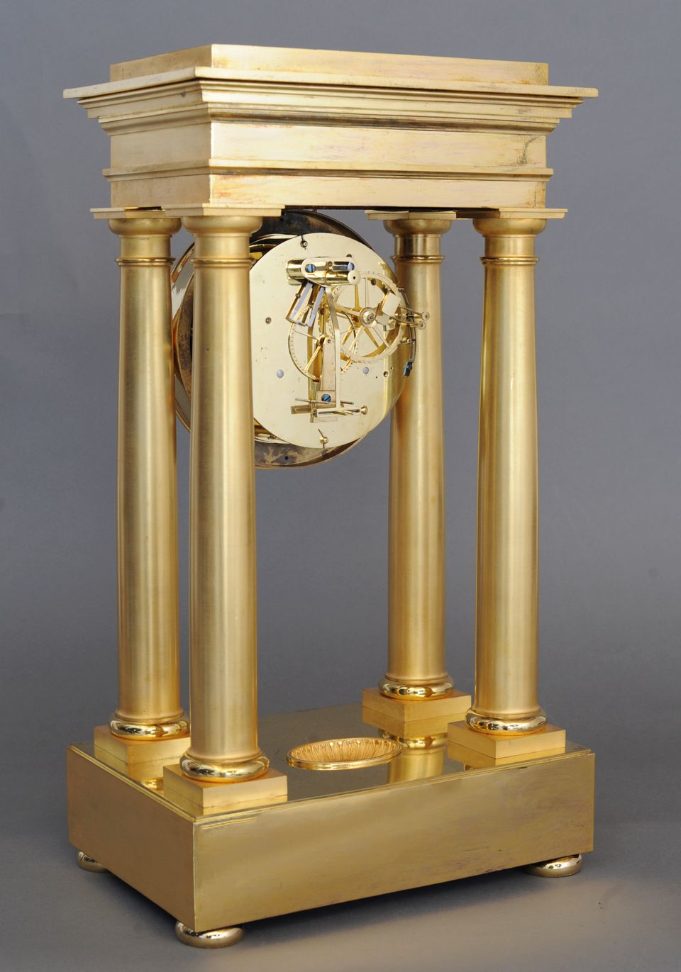 High quality early Empire four pillar mantel clock by Dieudonné Kinable - afbeelding 7