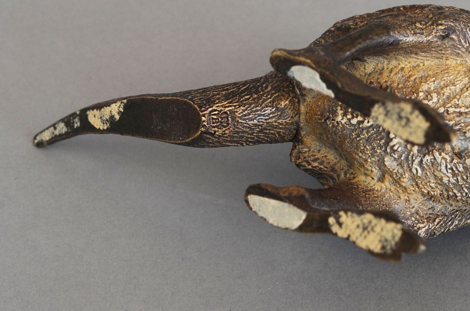 An attractive kangaroo Vienna bronze signed - afbeelding 3