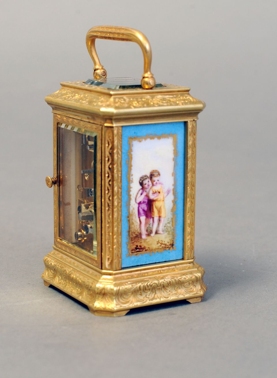 A good mid 19th century miniature carriage clock, by Drocourt - image 5