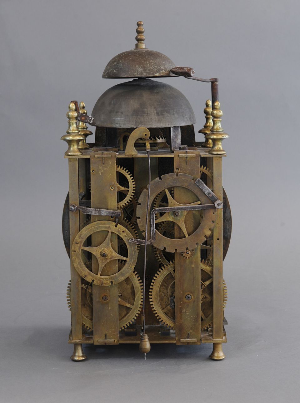 A very unusual 18th century clock  signed - afbeelding 4