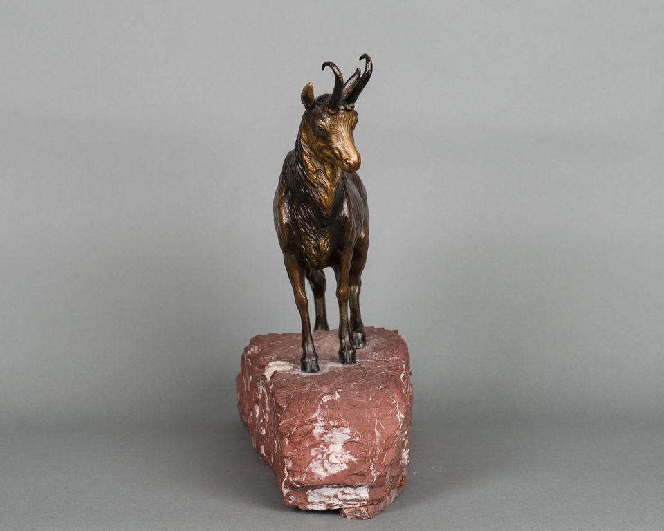 A Vienna bronze figure of a Mountain Goat - image 3
