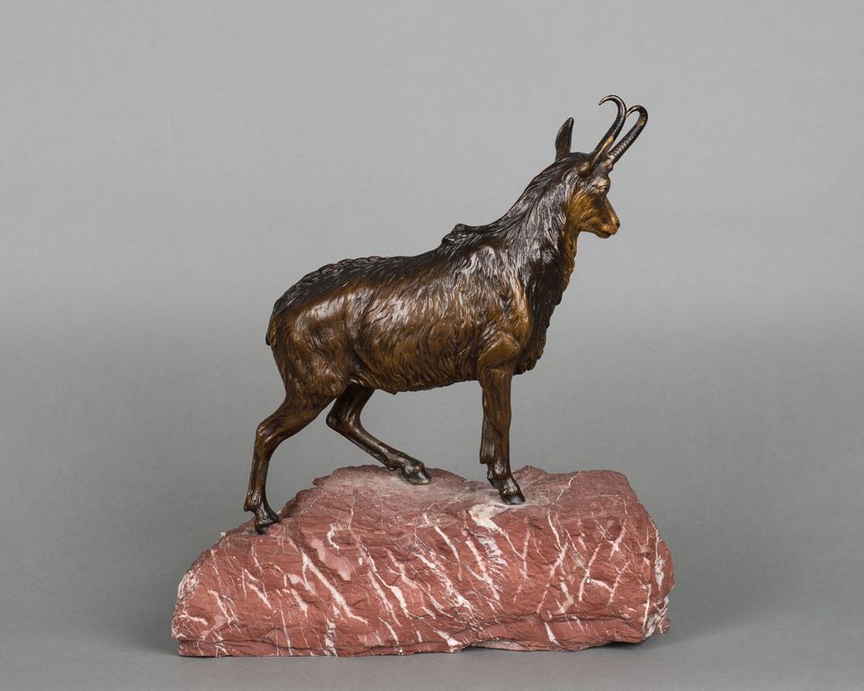 A Vienna bronze figure of a Mountain Goat - image 4
