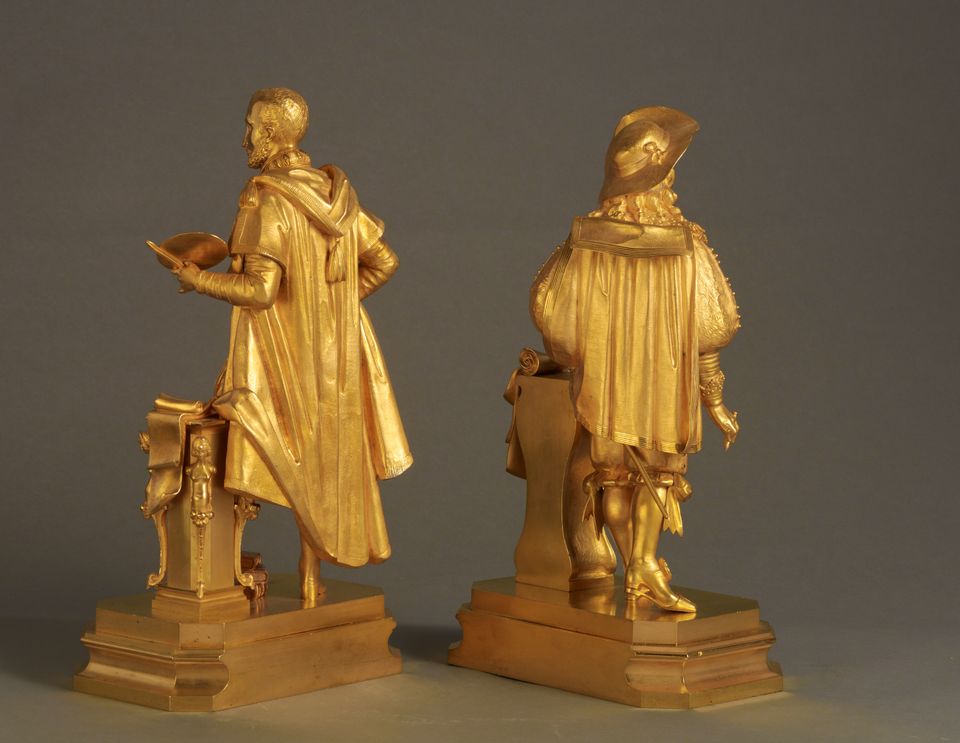 A lovely pair of Charles X gilt bronzes, circa 1835 - image 6