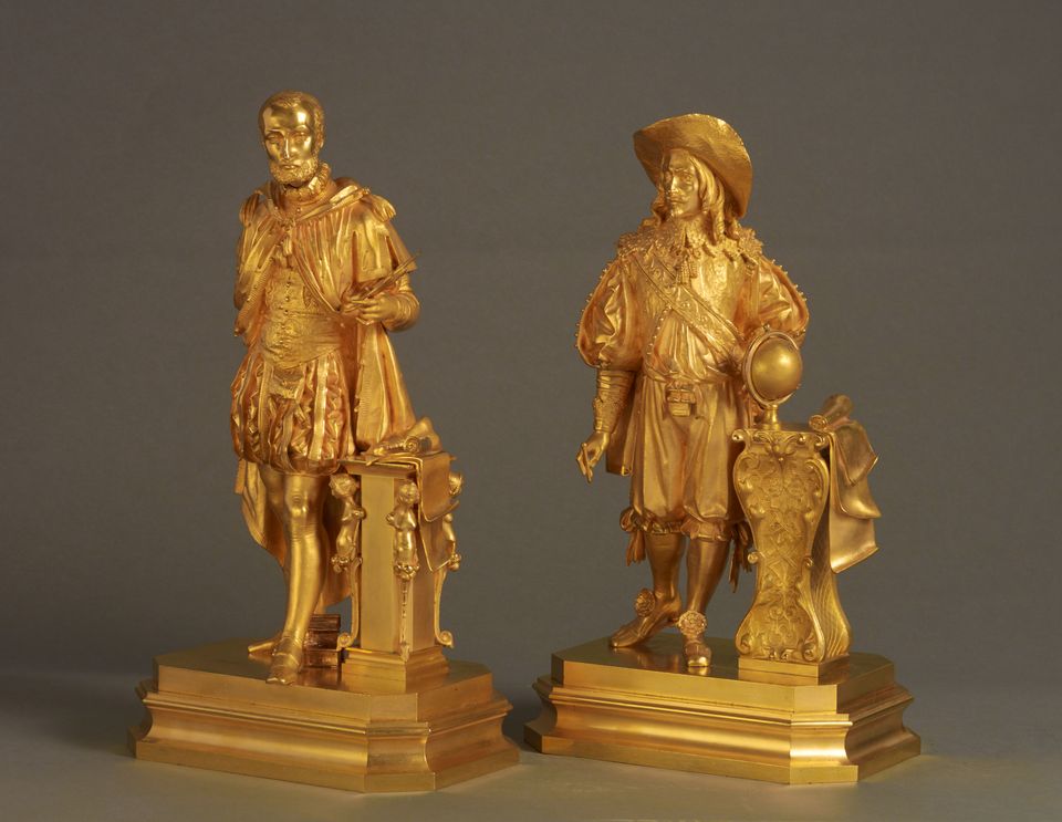 A lovely pair of Charles X gilt bronzes, circa 1835 - image 8