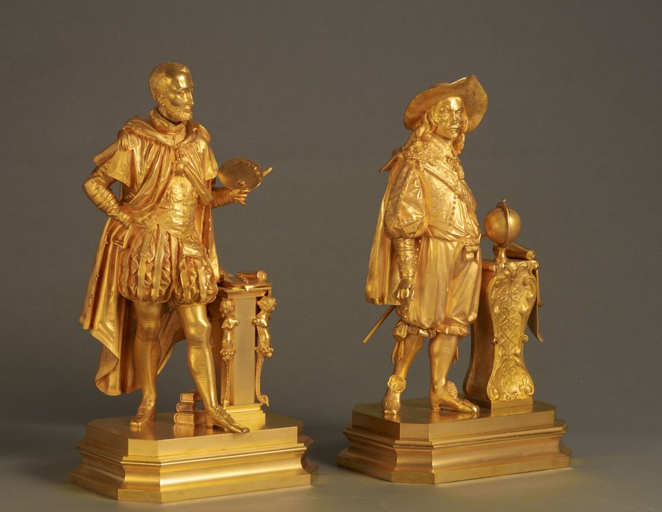 A lovely pair of Charles X gilt bronzes, circa 1835 - image 11