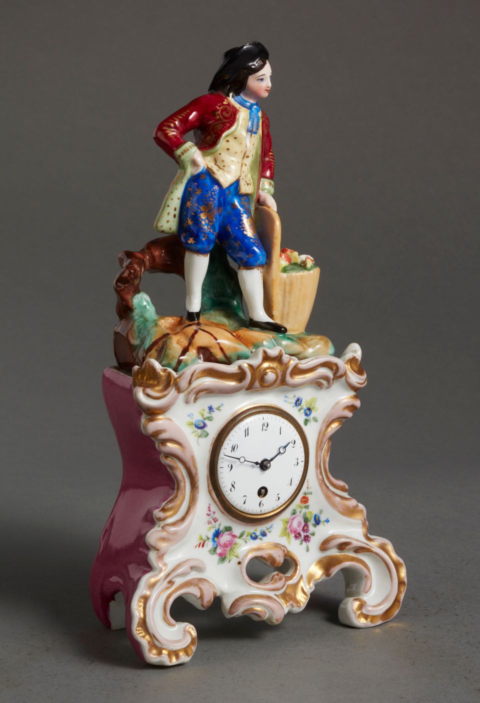 A charming small KPM porcelain pendulette, circa 1850 - image 6