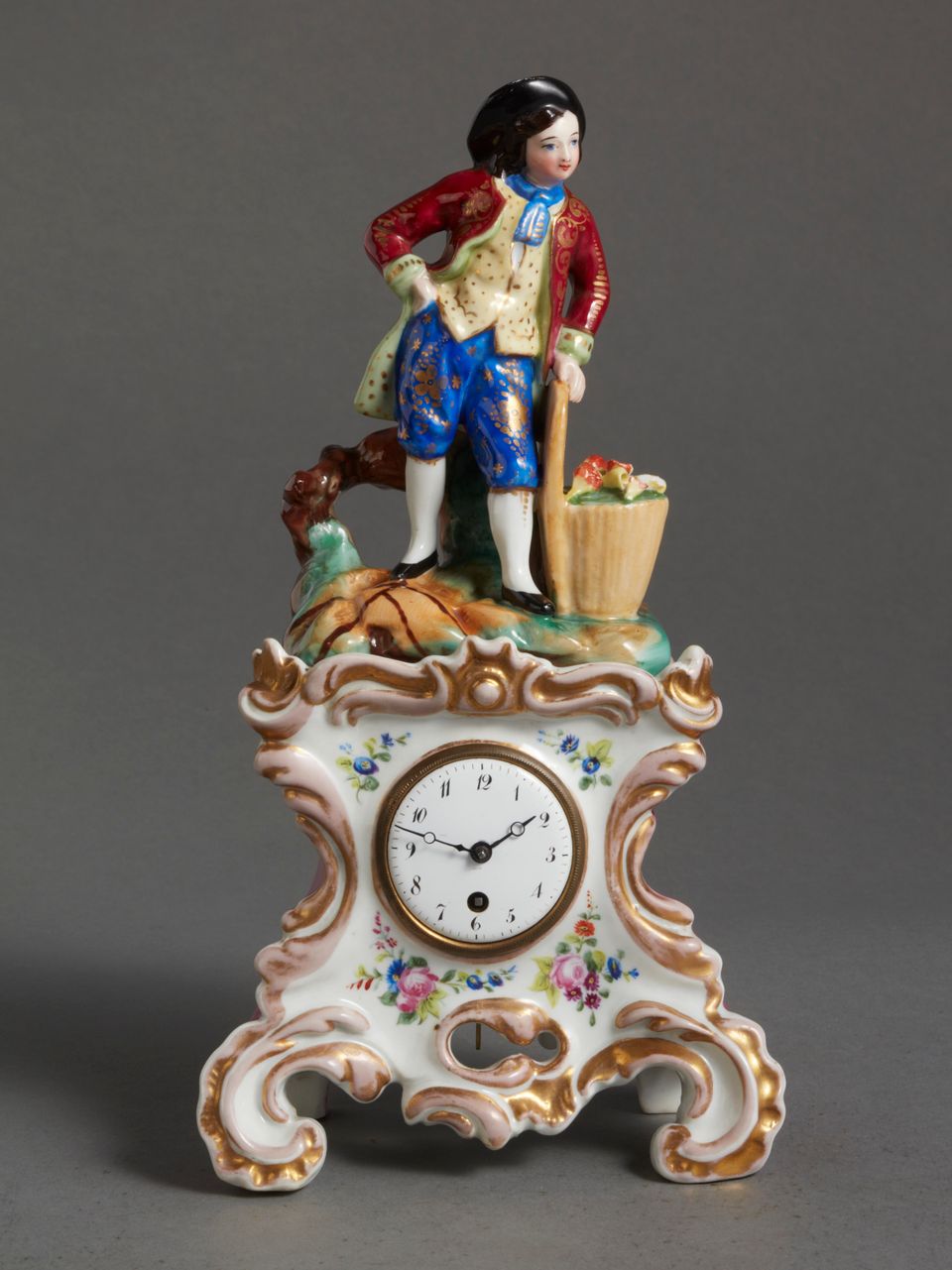 A charming small KPM porcelain pendulette, circa 1850 - image 2
