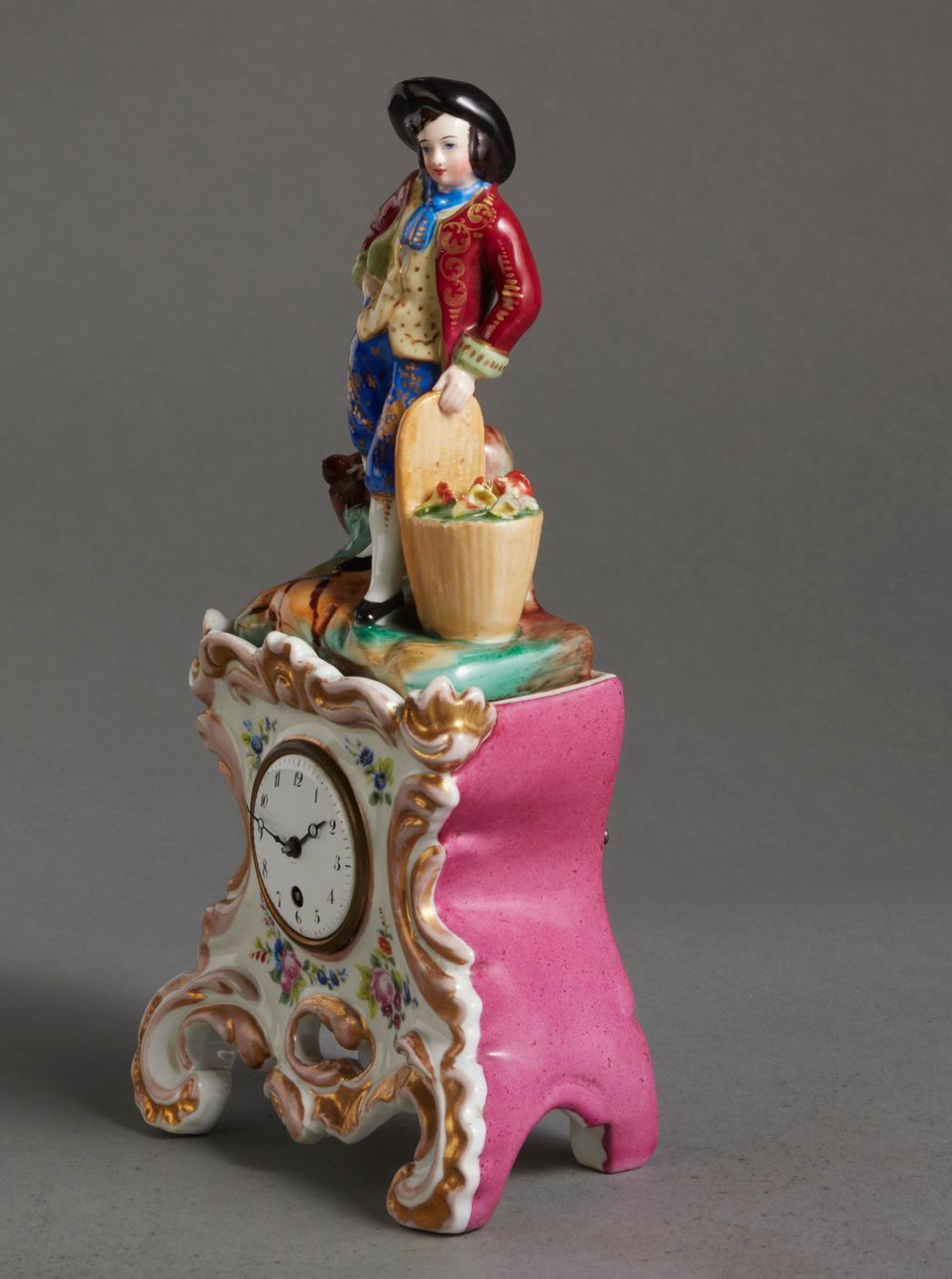 A charming small KPM porcelain pendulette, circa 1850 - image 7
