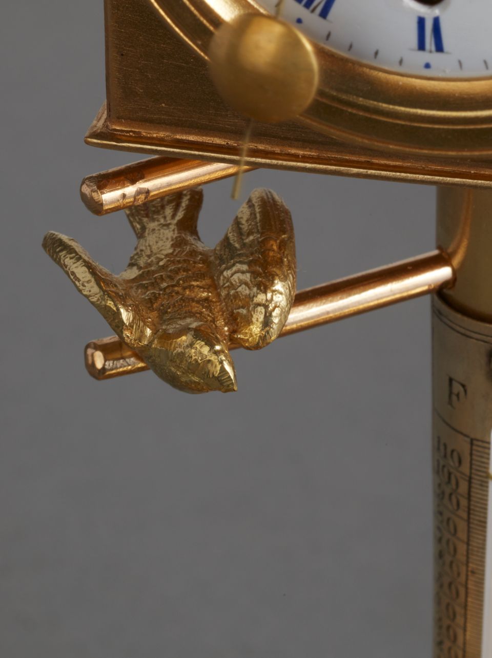 Desk inkwell with clock and ringing bell, circa 1860 - image 3