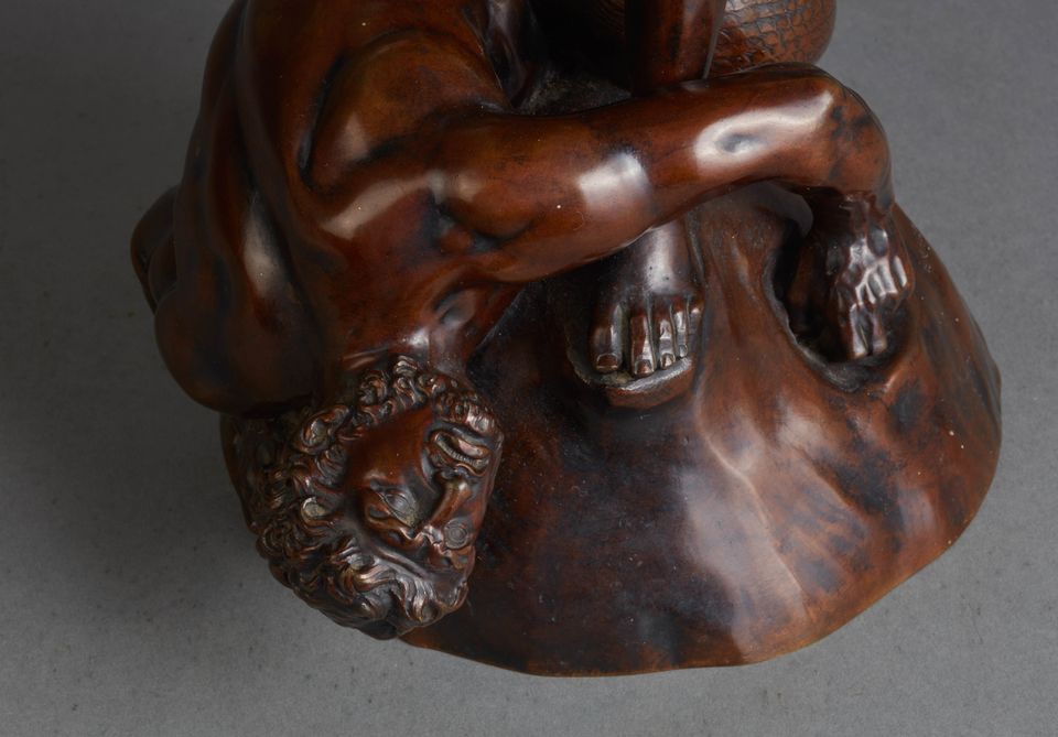 A bronze model of St Michael overcoming the devil after John Flaxman, 1903 - image 2