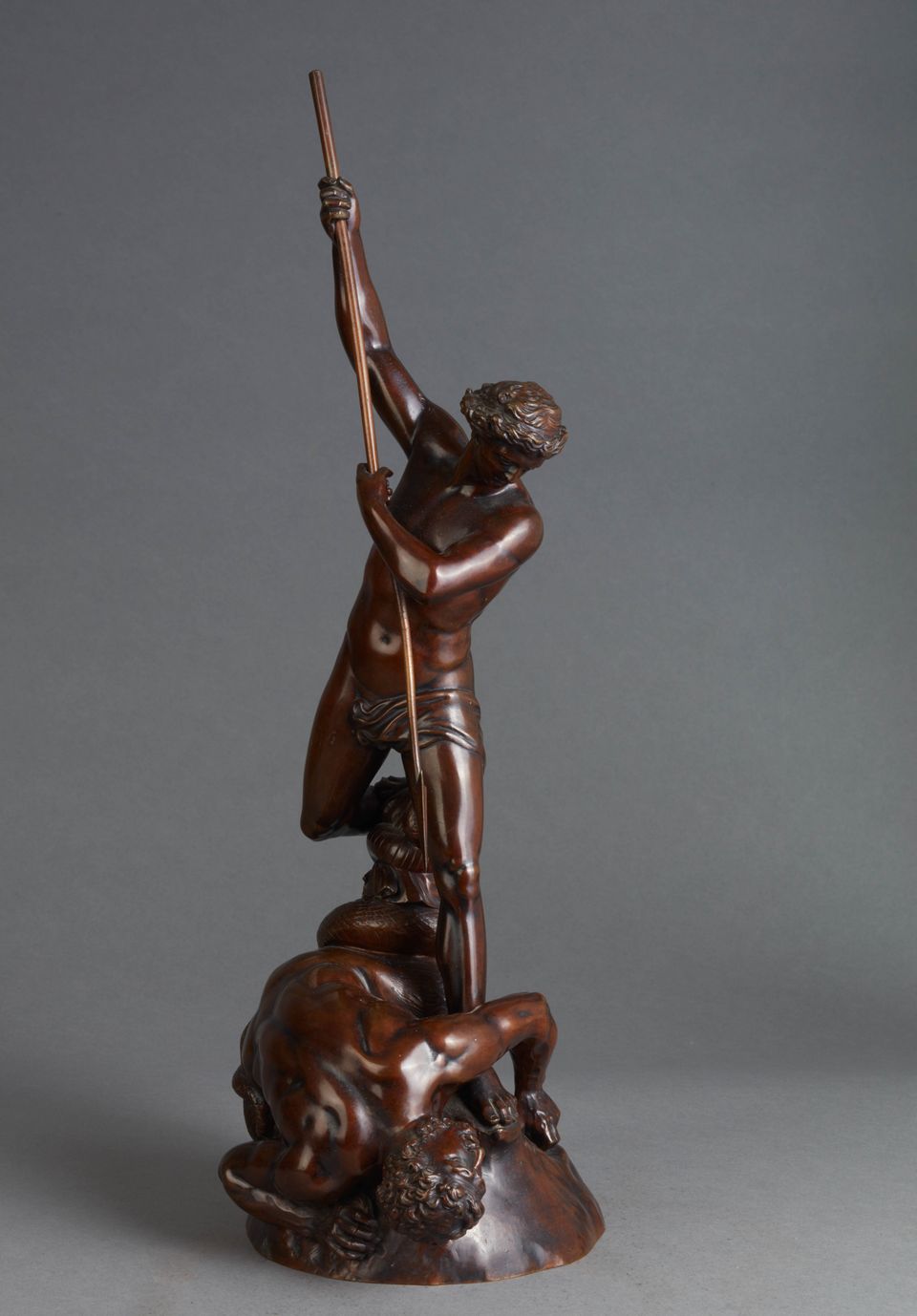 A bronze model of St Michael overcoming the devil after John Flaxman, 1903 - image 6