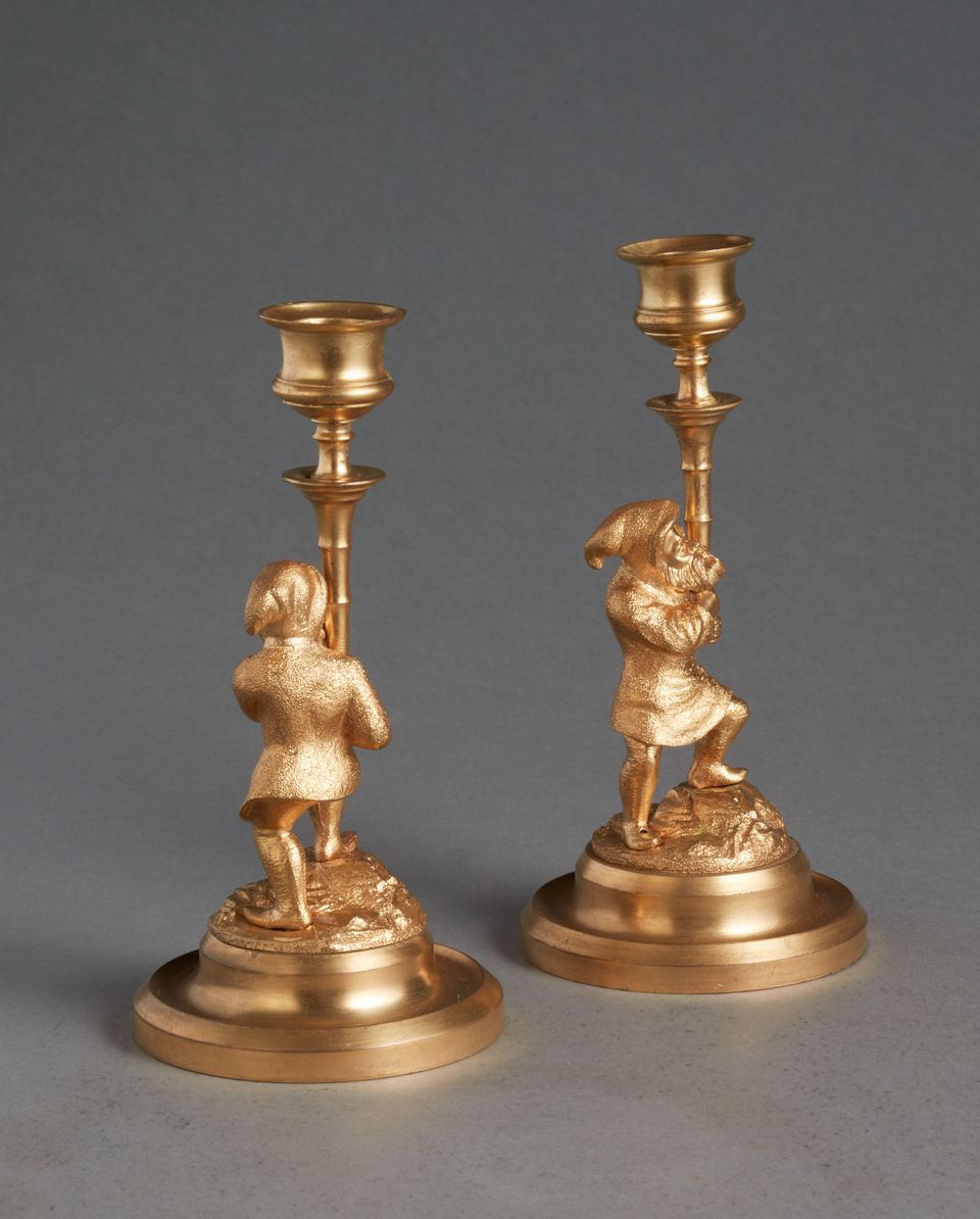 A pair of ormolu dwarf candlesticks, circa 1880 - image 6