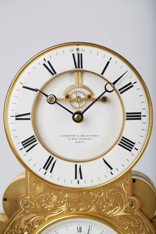 "Delettrez a Paris" Clock with Achile Brocot Escapement, circa 1880 - afbeelding 2