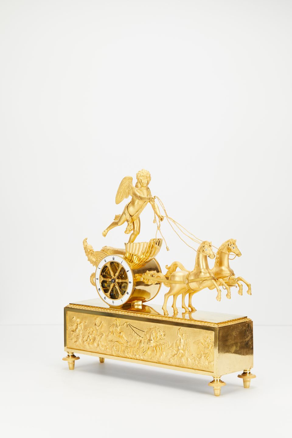 A charming French Empire ormolu chariot clock, circa 1810 - image 2