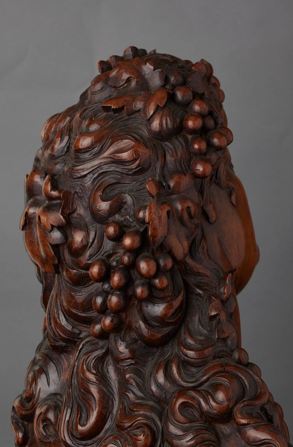 A French walnut carved bust of Bacchante, circa 1830 - image 6