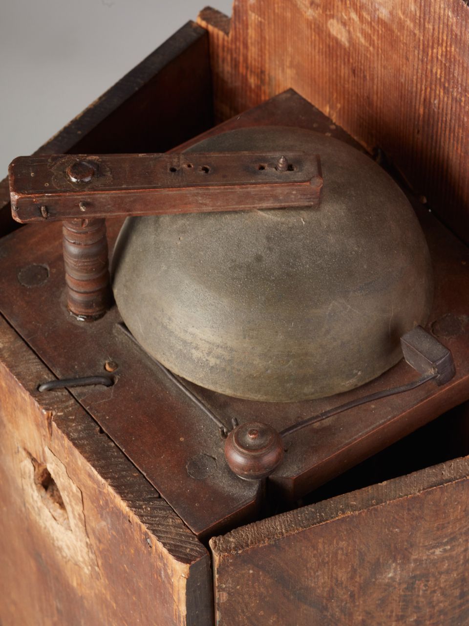 A German Wall Clock with ‘cow’s-tail pendulum’ and wooden wheels circa 1800 - image 5