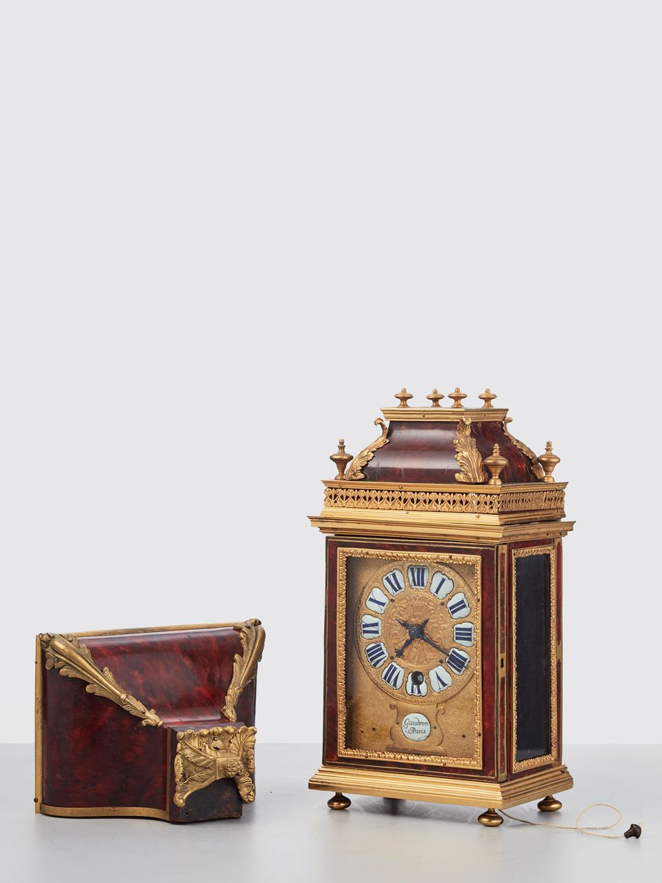 A small tortoiseshell French bracket clock by Gaudron a Paris, circa 1690 - image 5