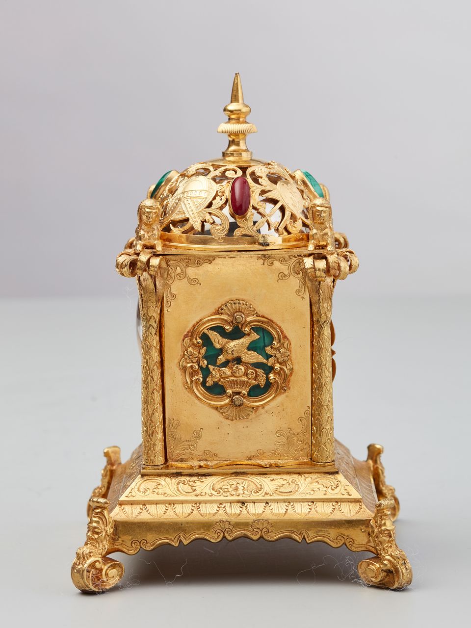 An important English ‘tabernacle’ small travelling clock by Emanuel Brothers, circa 1860 - image 2