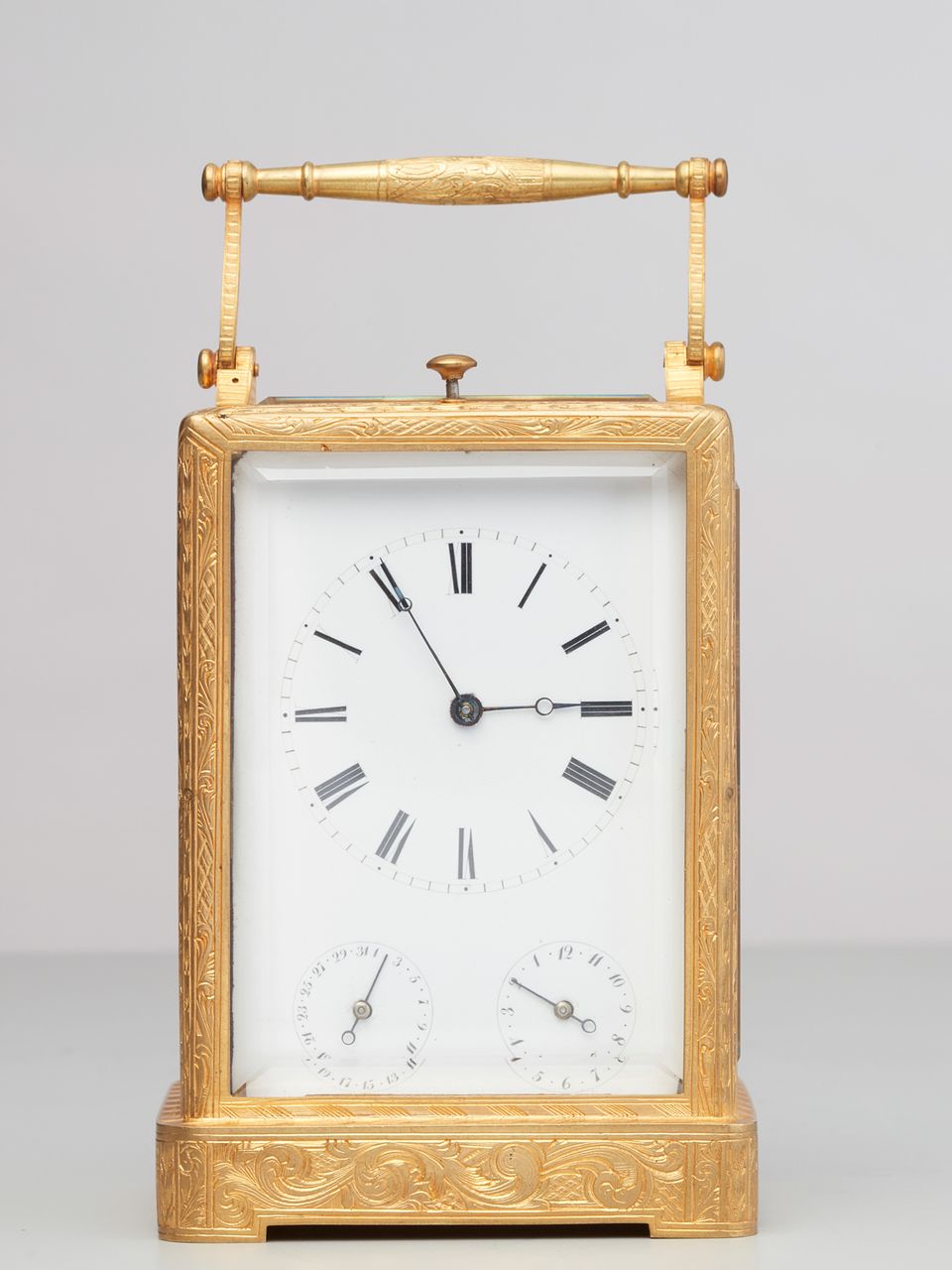 A French 3 dial 'one piece case' travelling clock, attributed to Bolviller, circa 1840 - image 2